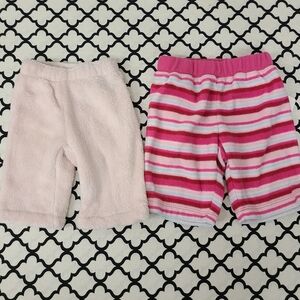 Bundle of New Born Pink Fuzzy Pants